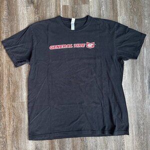 Vintage General Tire GT Black T Shirt American Apparel XXL​